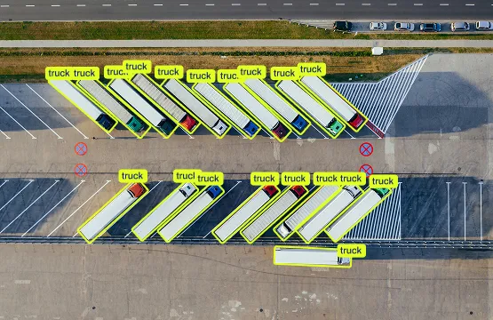OBB detection in logistics
